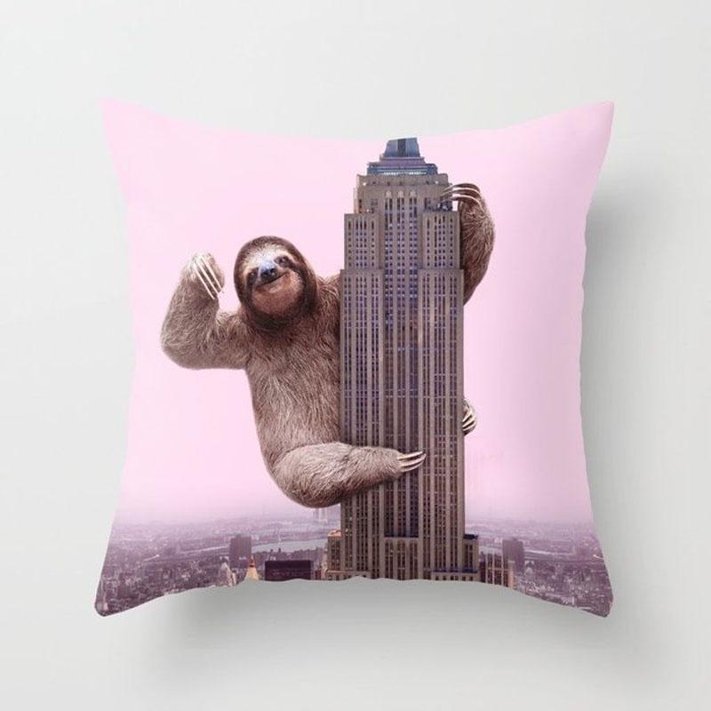 High-quality Polyester Cartoon Animal Pillow Case Cover For Sofa And Home Decor