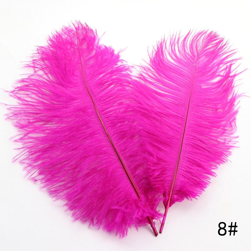 High Quality Ostrich Hair 35-40Cm Multi-Colored Decorative Feathers, Stage Room Flower Arrangement Feathers