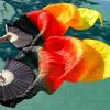 Yishi Colorful Silk Belly Dance Fans