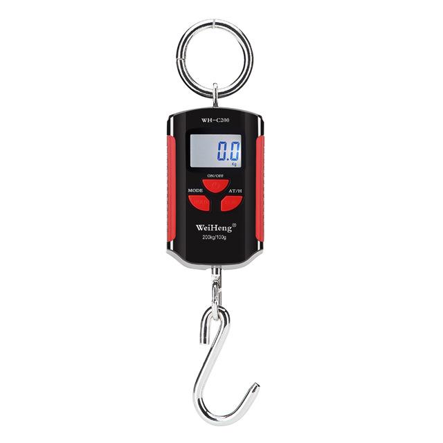 Digital Crane Scale 150kg 200g 300kg 500kg Heavy Duty Stainless Steel Hook Scale Hanging LCD Loop Electronic Weight Balance