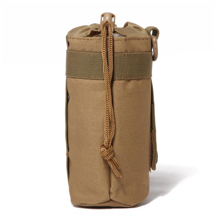 Outdoor Tactical Molle Water Bottle Bag Military Camping Hiking Drawstring Water Bottle Holder Portable Hydration Carrier Bag хаки
