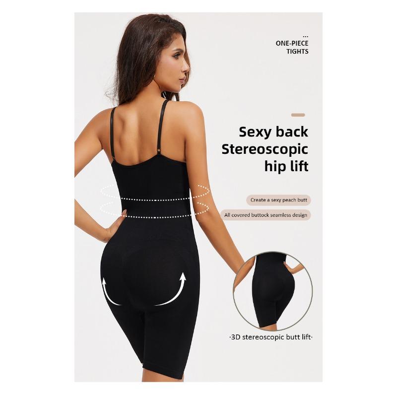 Adjustable Strap Full Body Shaper Bodysuit with Built-in Bra for Women Tummy Control