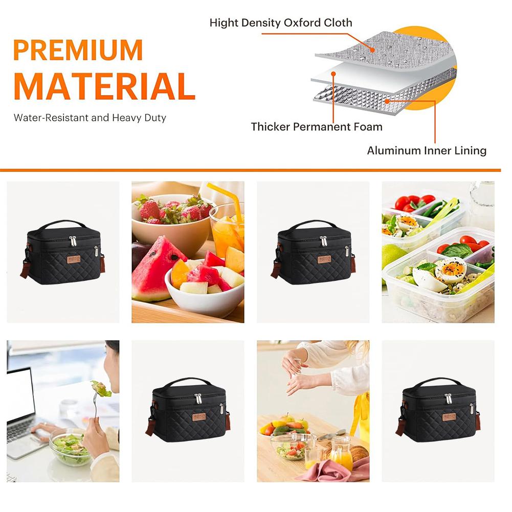 Reusable Lunch Box Leakproof Soft Cooler Cooling Tote Cooler Bag for Men and Women