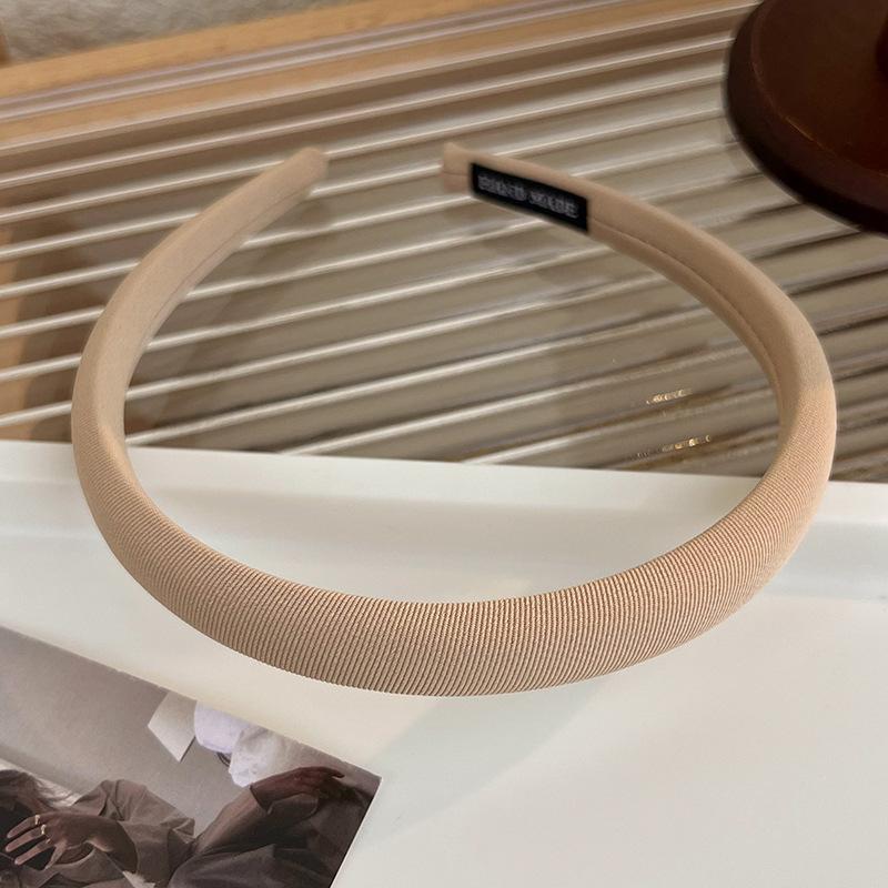 New Solid Color Headbands Retro Elegant Twill Thin Hair Hoop for Woman Girls Face Wash Hair Band Fashion Hair Accessories