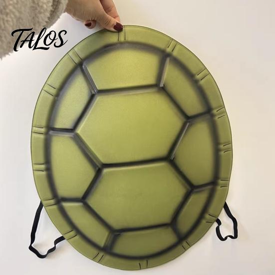 Kids Party Turtle Shell Costume for Kids, Halloween Ninja Cosplay Accessory, Wearable Tortoise EVA Backpack Prop Dress Up, Festival Carnival