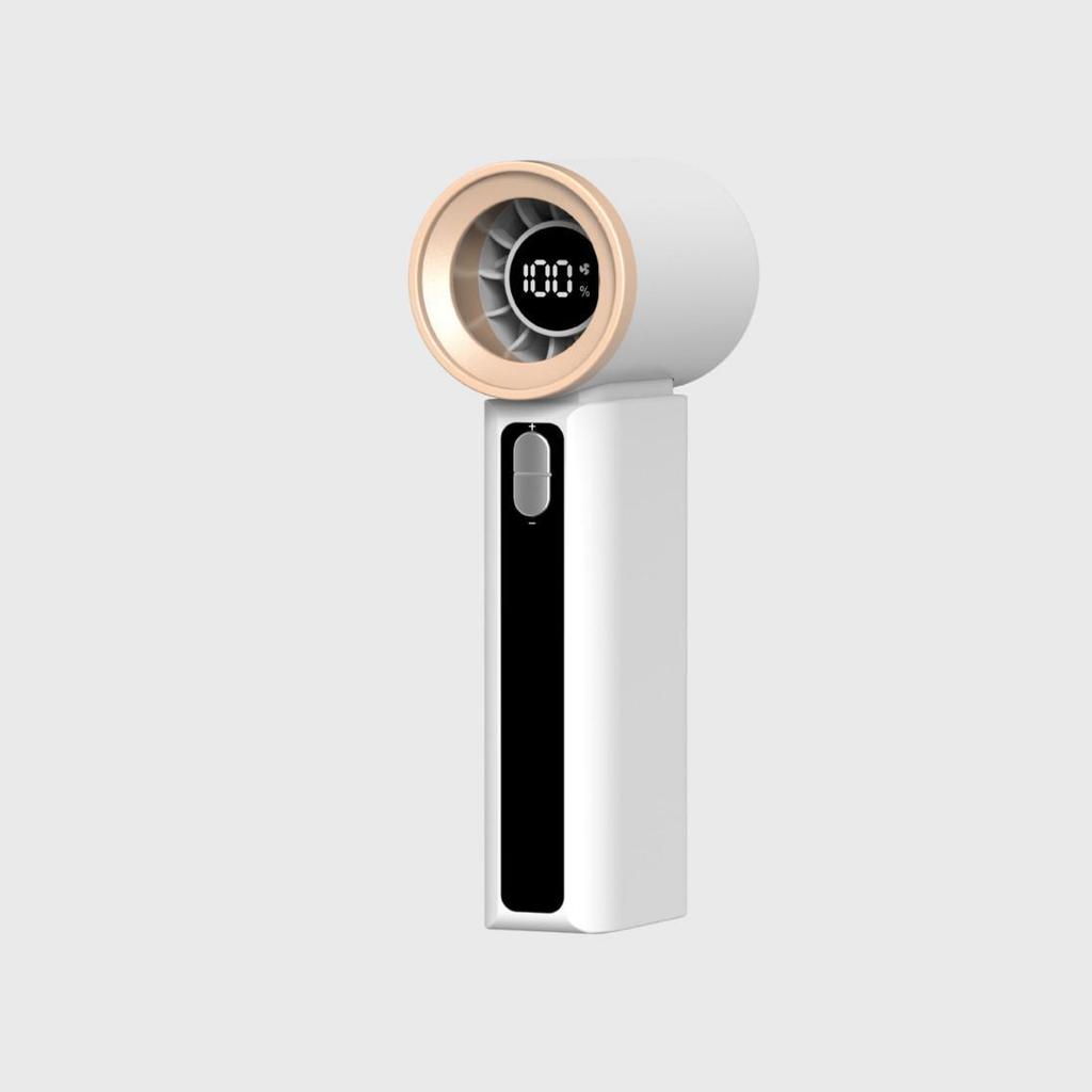 2025 Turbo Mini Handheld Cooling Fan with 100-Speed Stepless Adjustment