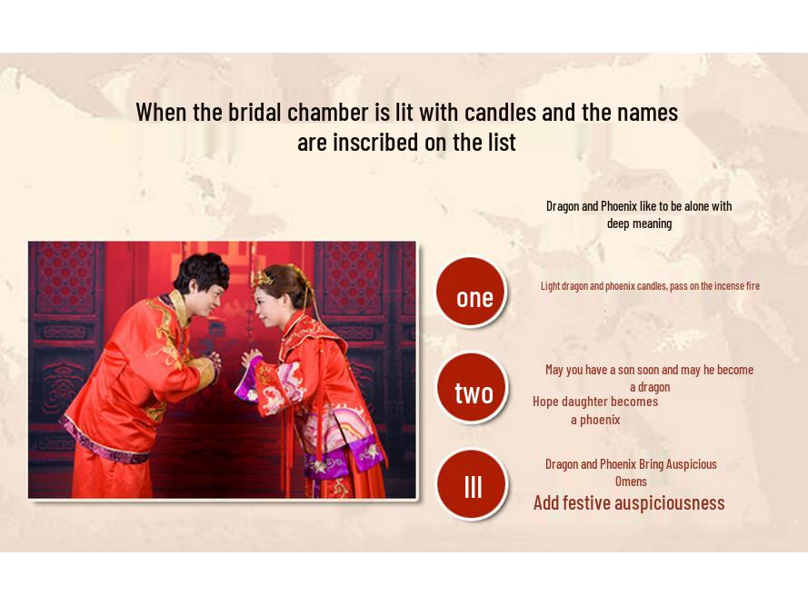 Dragon & Phoenix Windproof Wedding Candles - Romantic Red Smokeless Pair for Festive Celebrations