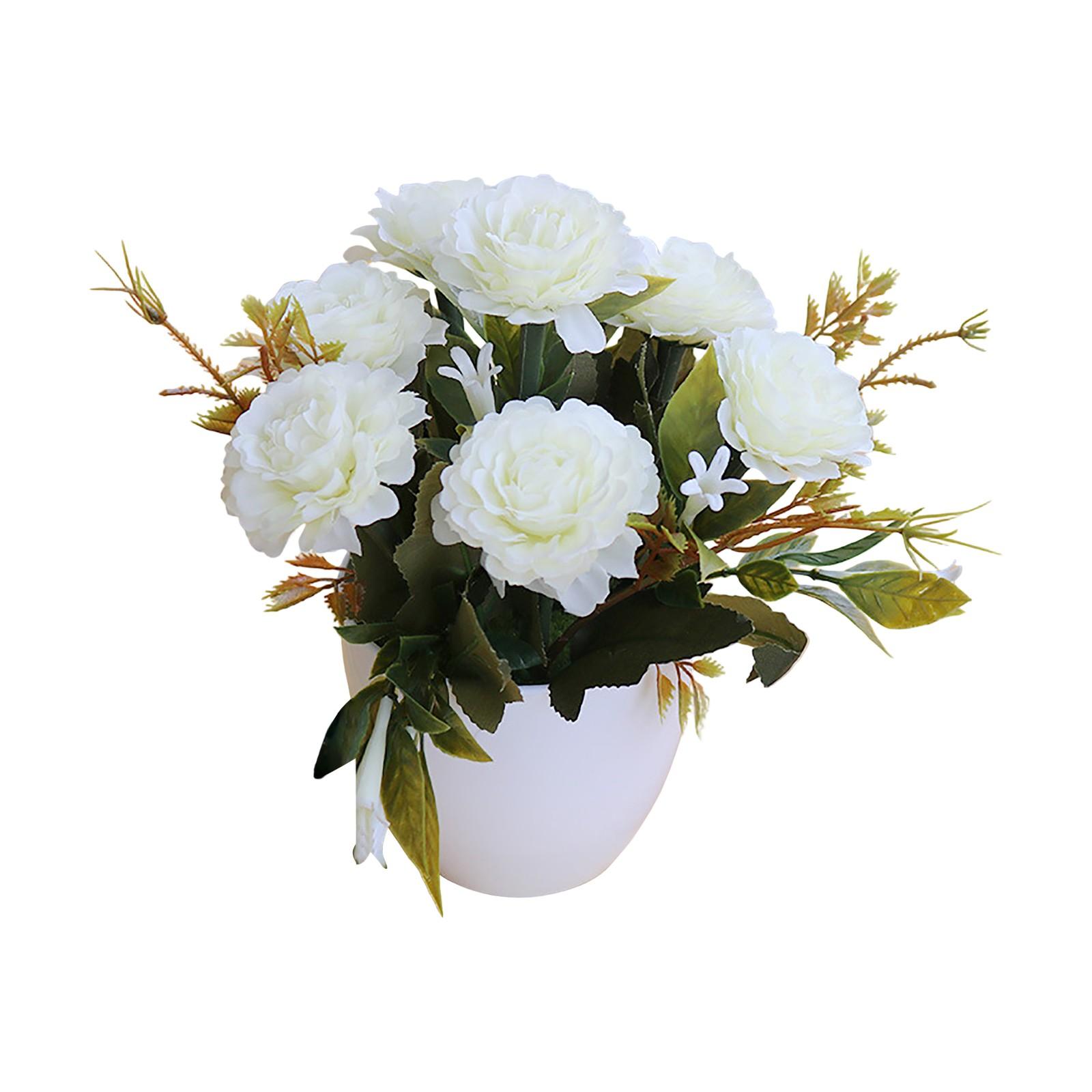 

Имитация зеленого растения, украшения в горшках, комбинированные растения, украшения для рабочего стола в помещении, имитация искусственного цветка, растения бонсай One Size белый