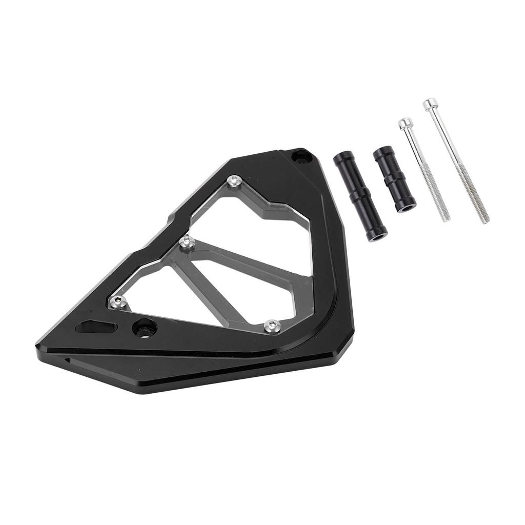 Front Sprocket Cover CNC Aluminium Alloy Engine Chain Guard Replacement for Z250 Z300 Ninja 250 300 2013‑2017Black