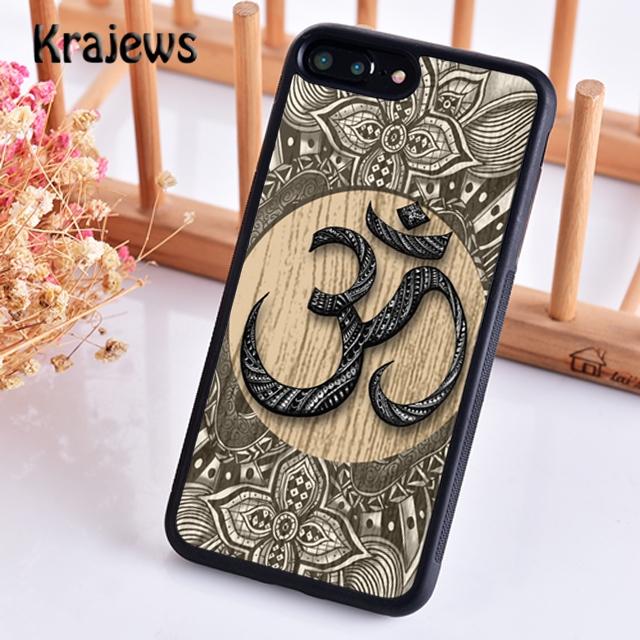 Krajews Aum Om Namaste Symbol Zen Yoga Soft Phone Case For iPhone 14 5 6s 7 8 Plus X XR XS 11 12 13 Pro Max Samsung S21 S22ultra