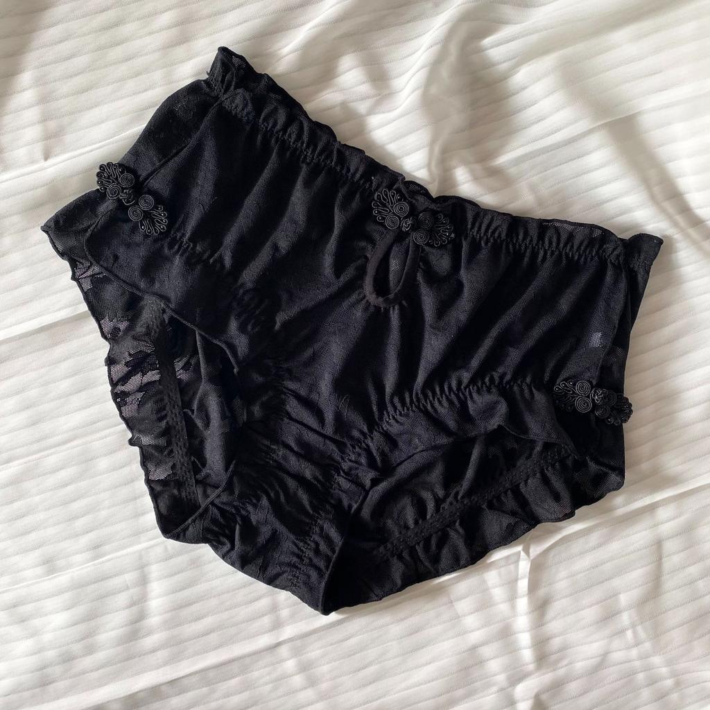 Red Medium High Waist Plus Knickers Size Sexy Comfortable Cheongsam with Buckle Fat Underwear Panties