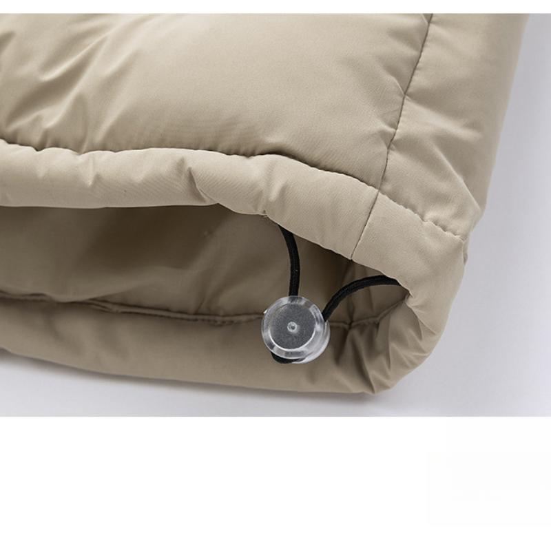 Men's Down Cotton Vest Autumn Winter Trend Corduroy Color Block Vest Thickened Warm Casual Sleeveless Jacket for Men