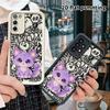 Phone Case: 2D Flat Samsung Galaxy A34 A35 M05 M06 S20 S22 S21 FE Plus 5G Protective Case, Purple Star Cat, Christmas and Halloween Gift