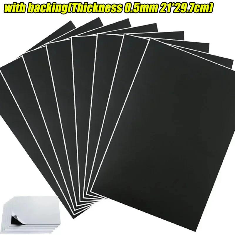 Writable Rubber Soft Magnetic Sheet Self-adhesive Flexible Magnetic Sticker for Refrigerator Photo Picture Fridge Magnet Storage