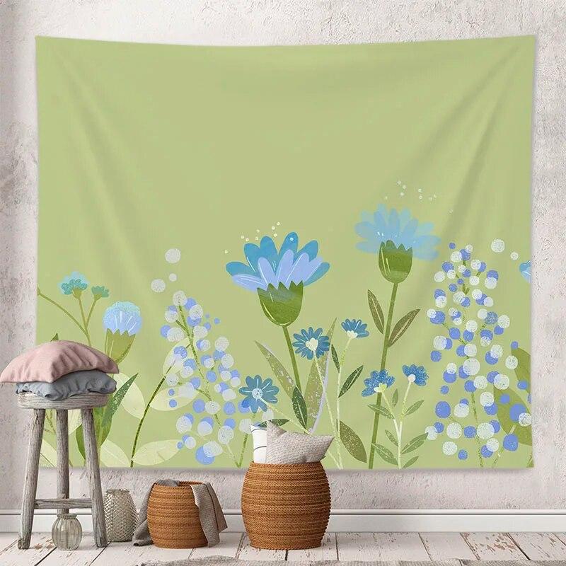 Decorative Tapestry Tulip Flowers Background Home Decoration Living Room Art Wall Covering