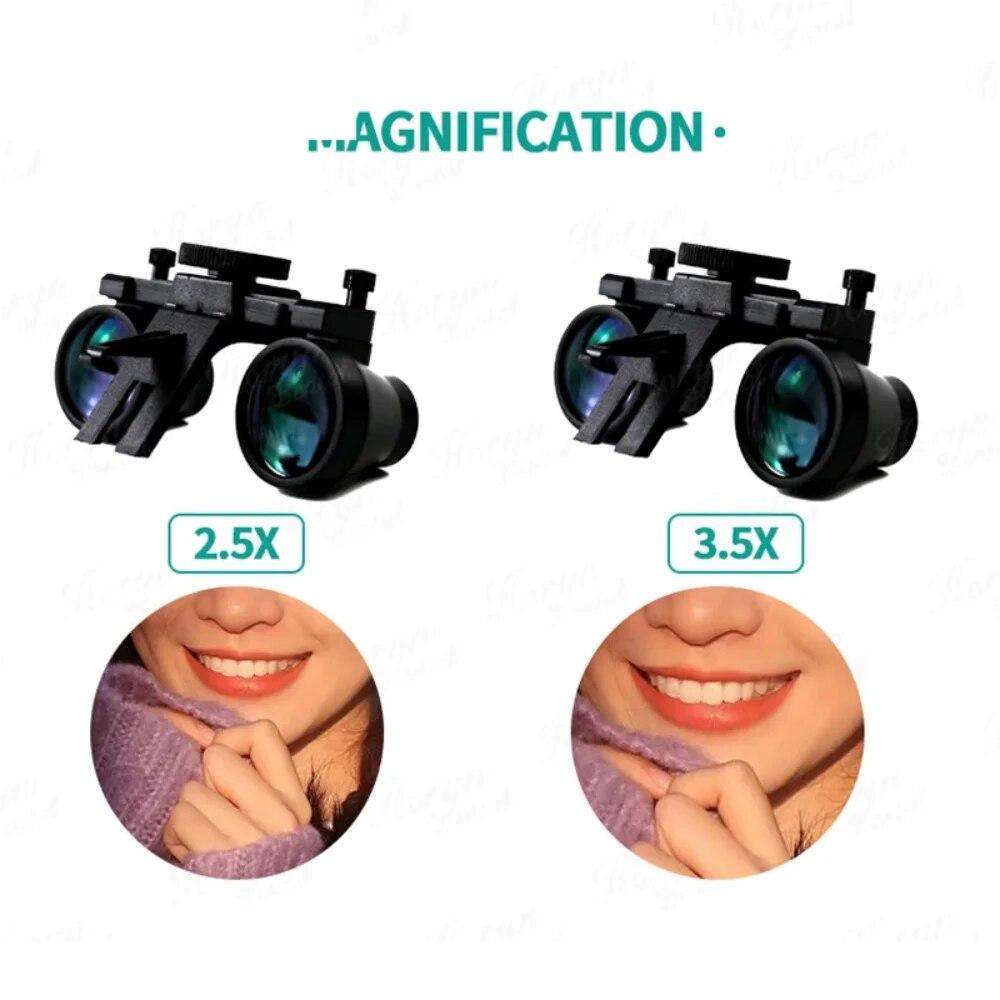 Loupe dentaire à grossissement 2,5x 3,5x, chirurgie binoculaire, Loupe chirurgicale avec phare LED, lampe Loupes médicales pour dentiste