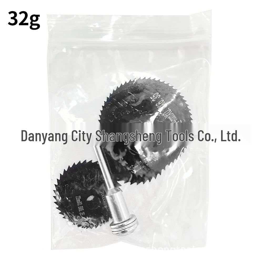 6-Piece Circular Saw Blade Set for Woodworking & Metal Cutting, 3.17mm Hand Drill & Electric Grinder Blades