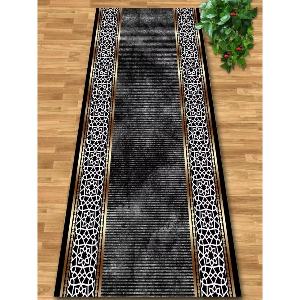 Luxury Gold Hall Corridor Carpet High End Hotel Lobby Decoration Entryway Carpets Non-slip Carpet Runner Customizable Aisle Rug