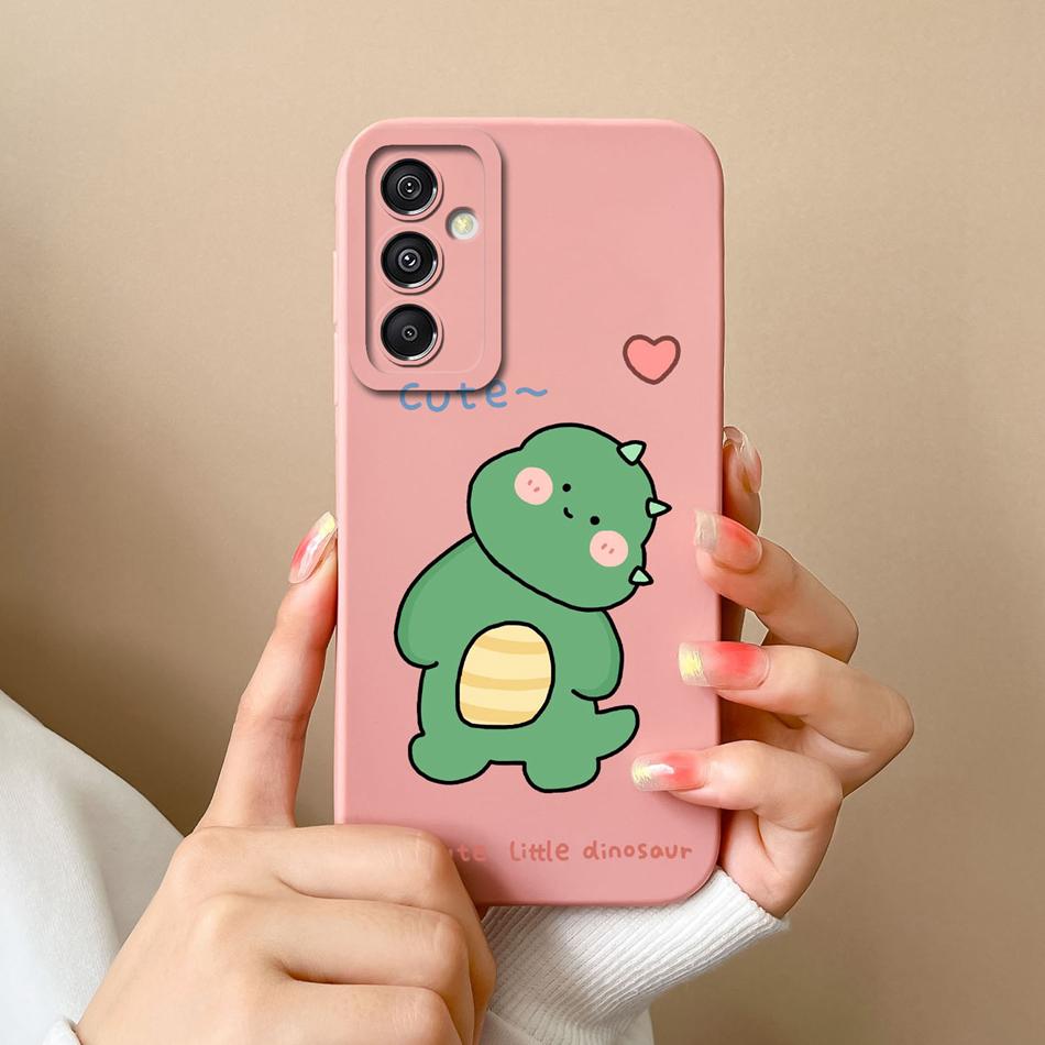Cute Case For Samsung Galaxy A15 Funny Full Protection Soft Liquid Silicone Anti Choc Phone Cover For Samsung A15 A 15 Fundas