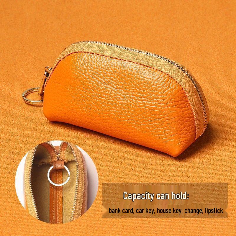 

Кошелек из натуральной кожи большой вместимости и держатель для ключей от машины (Модель 2025 г.)