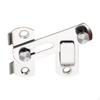 NoDrill Stainless Steel Hasp Latch, Security Door Lock, Easy Installation, Privacy Bolt