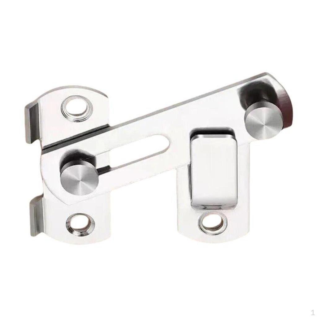 NoDrill Stainless Steel Hasp Latch, Security Door Lock, Easy Installation, Privacy Bolt