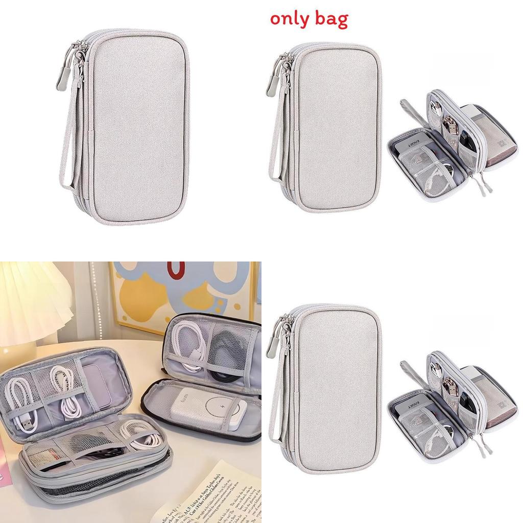 Travel Power Bank Cable Organizer With Minimalist Design For Portable Electronics