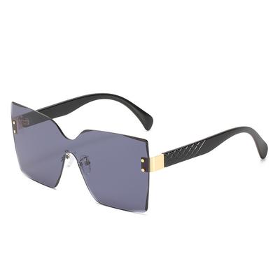 One-Piece Sunglasses, Trendy Large-Frame Glasses, Personalized Rivet Sunglasses For Women