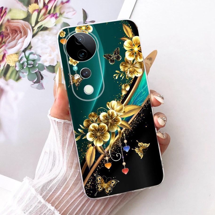 For Vivo V40 V2348 Case V40 Pro V2347 Cover Luxury Dragon Cartoon Soft Silicone Phone Case For Vivo S19 Pro T3 Ultra Funda Coque