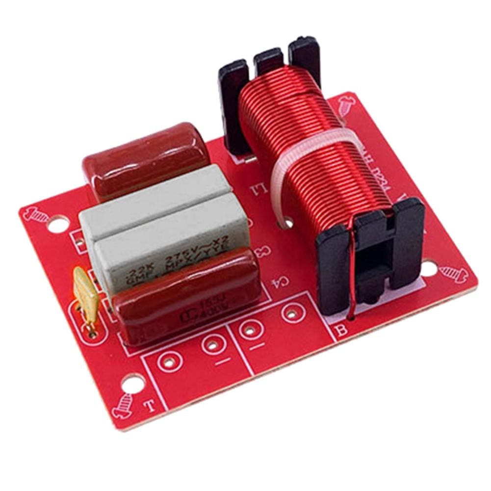 WEAH-234 Speaker Frequency Divider Stereo Crossover 80W 2 Way for Home Speaker Sound Audio Treble Bass Crossover Filter Device