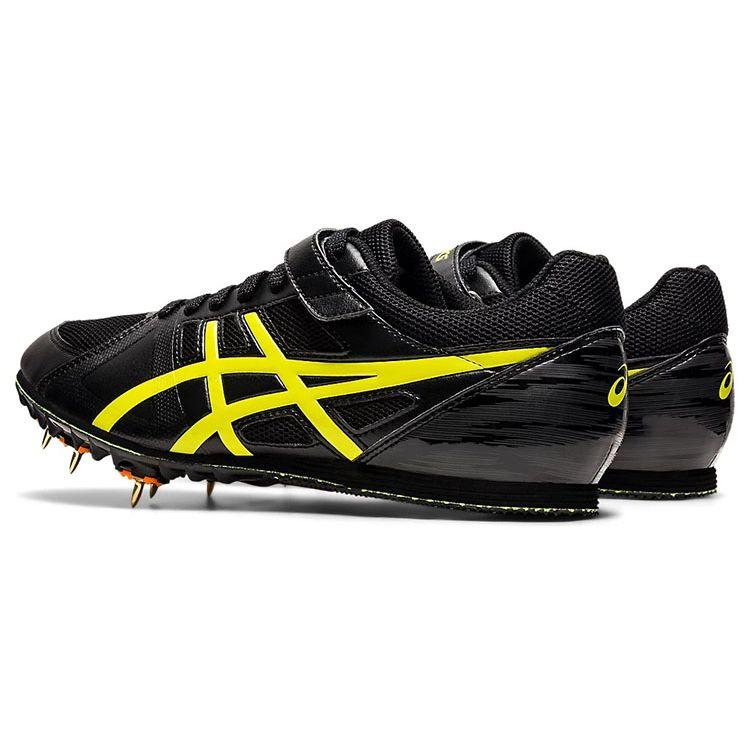 Asics Heatflat FR 7 Professional Track And Field Running Shoes Unisex Shoes Black Yellow TTP526-002