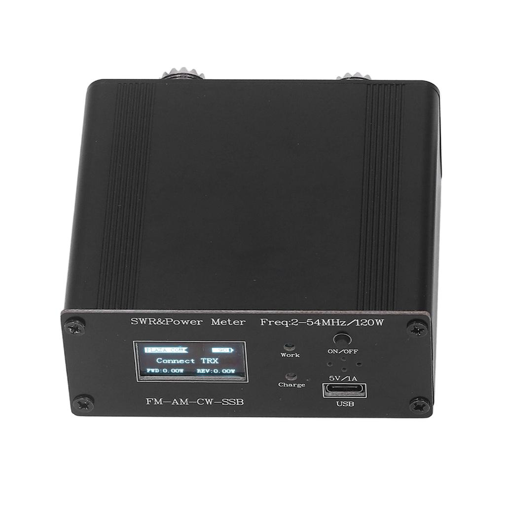 Standing Wave Meter Digital Display USB Charging 50 Ohm HF Shortwave Power Meter 120W