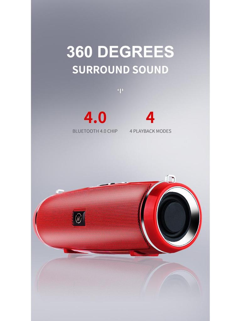 MINI2+ Portable Bluetooth Speaker with Card Slot and Super Bass for Outdoors