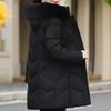 Plus Size XL-6XL Winter Long Coat Female Outerwears Hooded Elegant Faux Fur Collar Loose Thick Warm Middle Age Woman Parka
