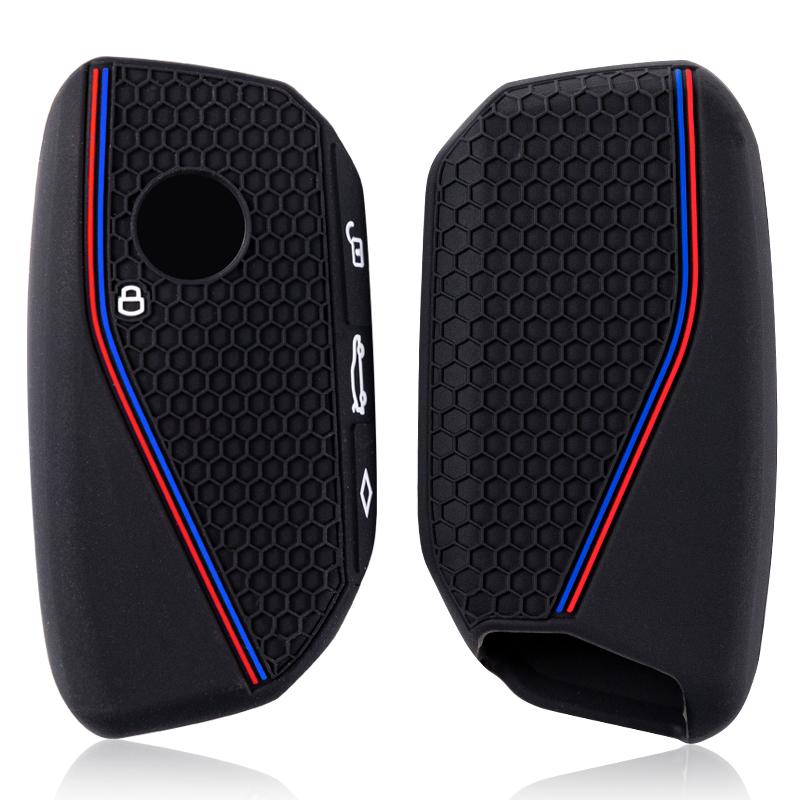 Custodia in Silicone per Chiave Auto Cover Guscio Protettivo Portachiavi Per Bmw I7 X7 G07 Lci Ix I20 X1 U11 Serie 7 G70 G09 Xm U06 G81 M3 Accessori Chiave