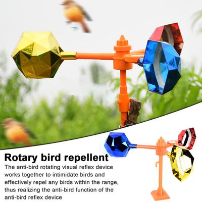 Ptačí odpuzovač větru Neškodná rotace o 360 stupňů Reflexní vizuální plašič ptáků Plašič ptáků Keep Pigeon