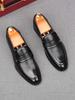 New Arrival Men's Loafers Pointed Black Comfort Business Flats Shoes Male Designer Homecoming Wedding Dress Footwear