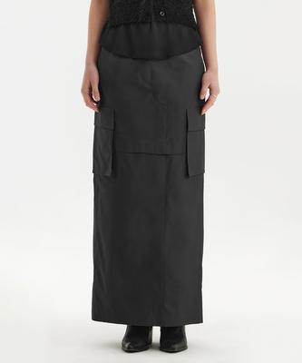 Youth Cargo Maxi Skirt - Charcoal Gray