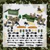 Moc Military Soldiers Building Blocks Figurines Set Plastic Toy With Weapon Accessories And Equipment Bag