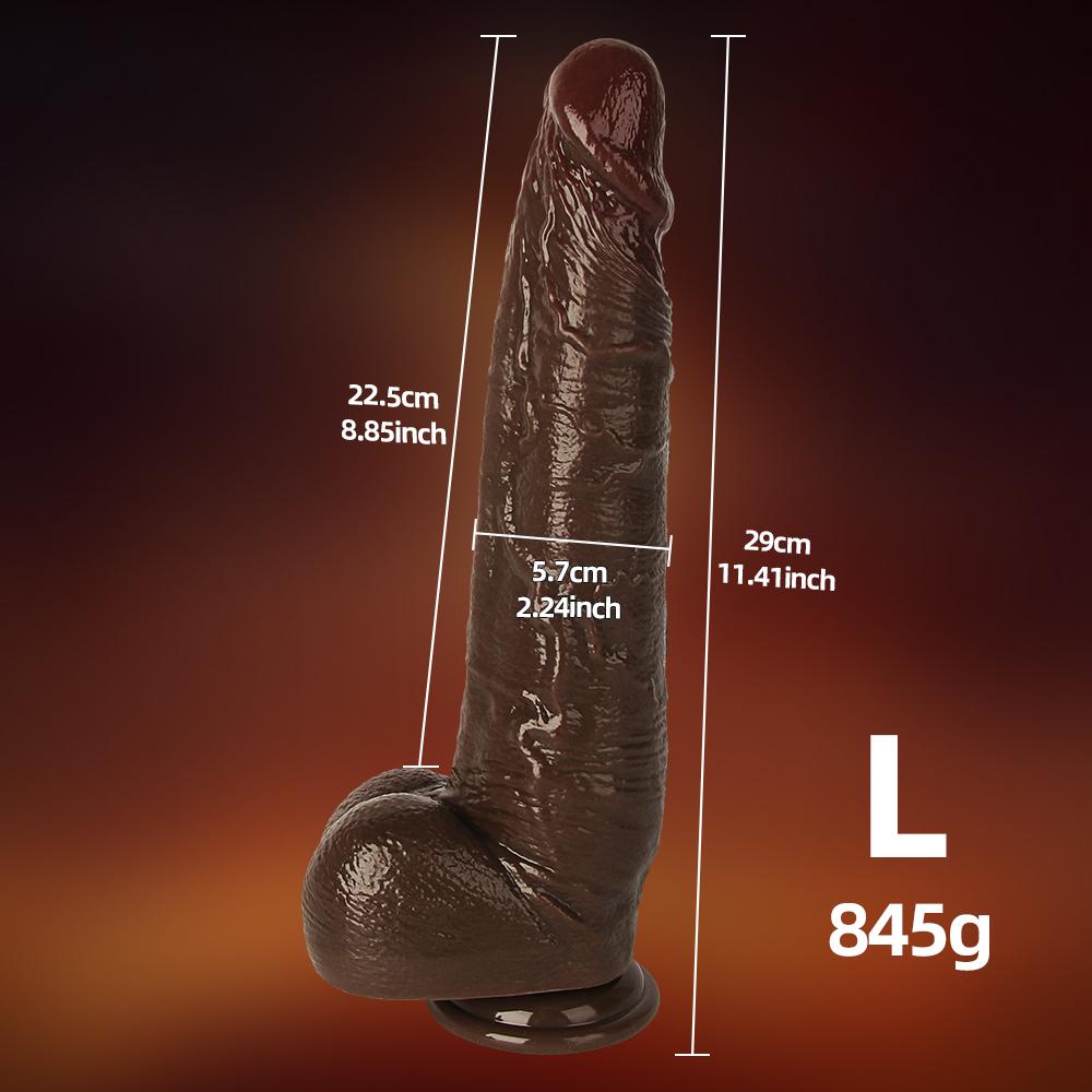 Velké realistické dildo pro ženy začátečnice Posuvná kůže předkožka Anální pochva Bodová stimulace G Umělý penis sexuální hračka masturbátor