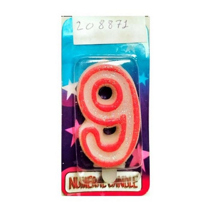 Deluxe-Geburtstagskerze mit der Zahl 9