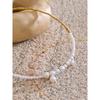 Yhpup Exquis Bijoux Faits à la Main Chaîne de Perles en Acier Inoxydable Collier Pendant Nouveautés Élégance Chic Accessoires de Collier pour Femmes