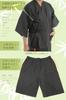 [Edoten] [Our Original!] Shijira-woven Jinbei with Japanese Pattern (Beige/Off-White) (L, Rounded Shades, Off-White)