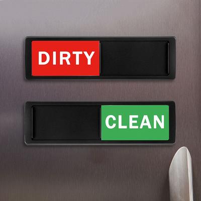 Clean Dirty Dishwasher Magnet Indicator Sign Large Text Magnetic Indicator Sign Dishwasher Refrigerator Magnet Kitchen Supplies