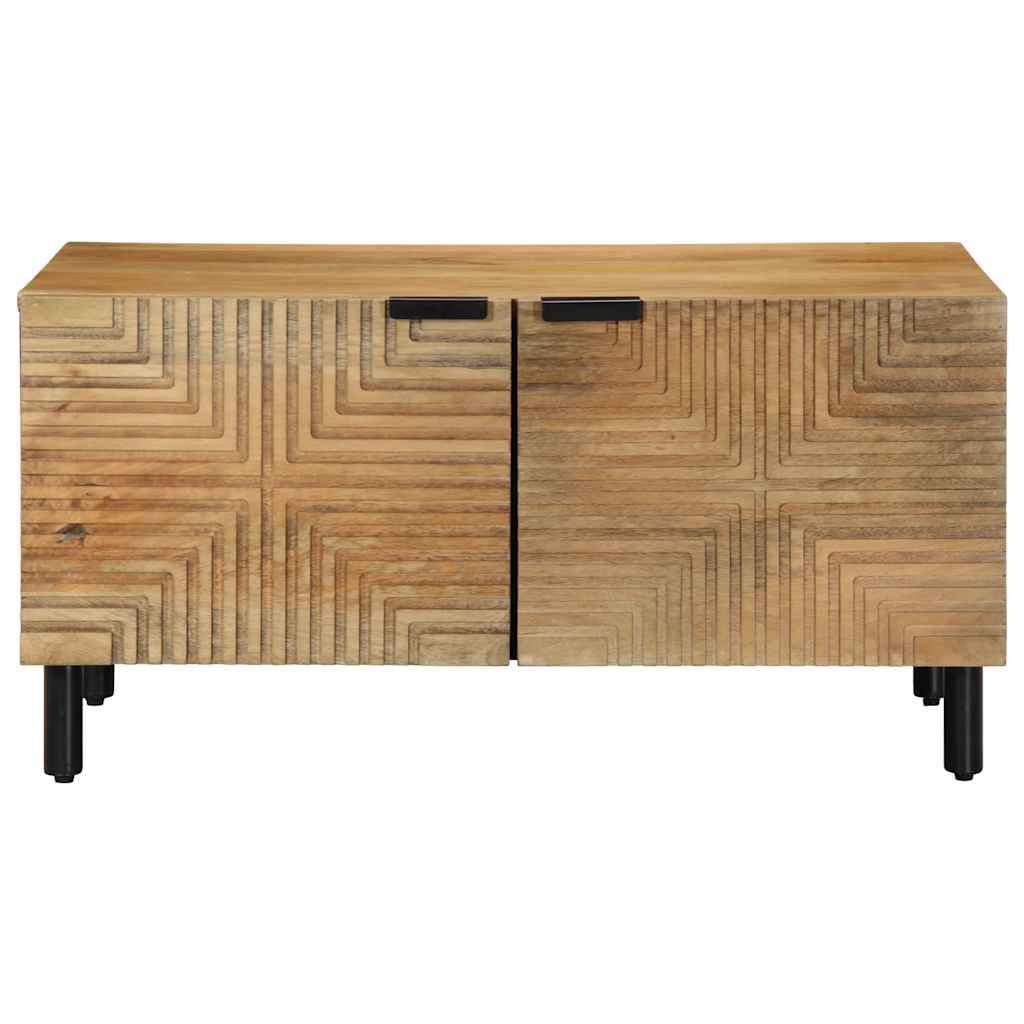Coffee Table Brown 80 x 50 x 40 cm Solid Mango Wood