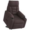 VidaXL Electric Recliner Dark Brown Fabric 3303057