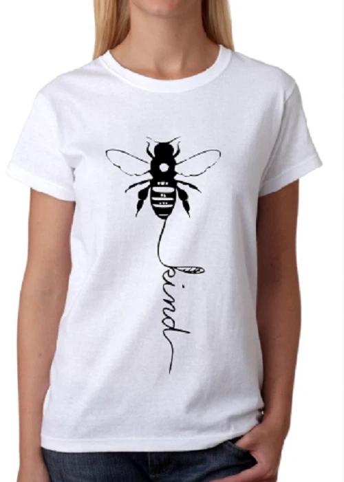 Bee Kind T shirt tee Save the Bees  Bumble Earth Day Vegan women unisex L