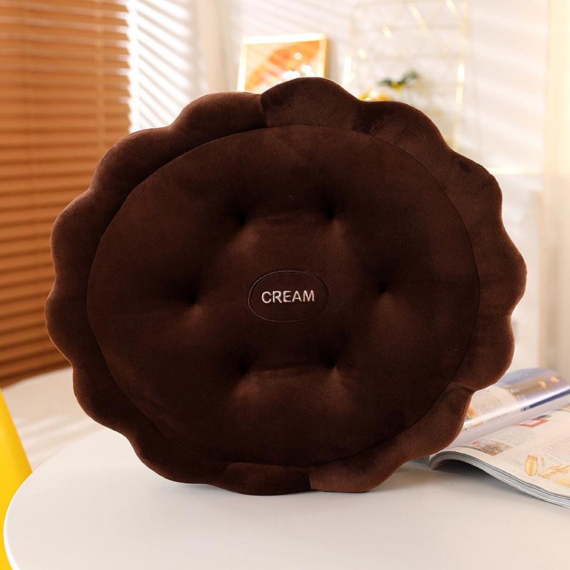 Creative Sandwich Chocolate Biscuits Throw Pillow Plush Toy Office Seat Cushion Tatami Futon Seat Cushion 42cm（0.5kg）