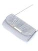 Exquisite Glitter Pleated Evening Clutch Bag for Women - Round Bottom Ladies' Banquet Bag