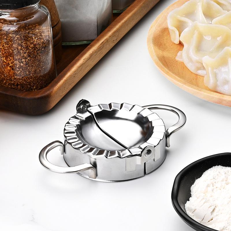 430 Stainless Steel Hand-Push Dumpling Wrapper Maker and Wonton Skin Cutter